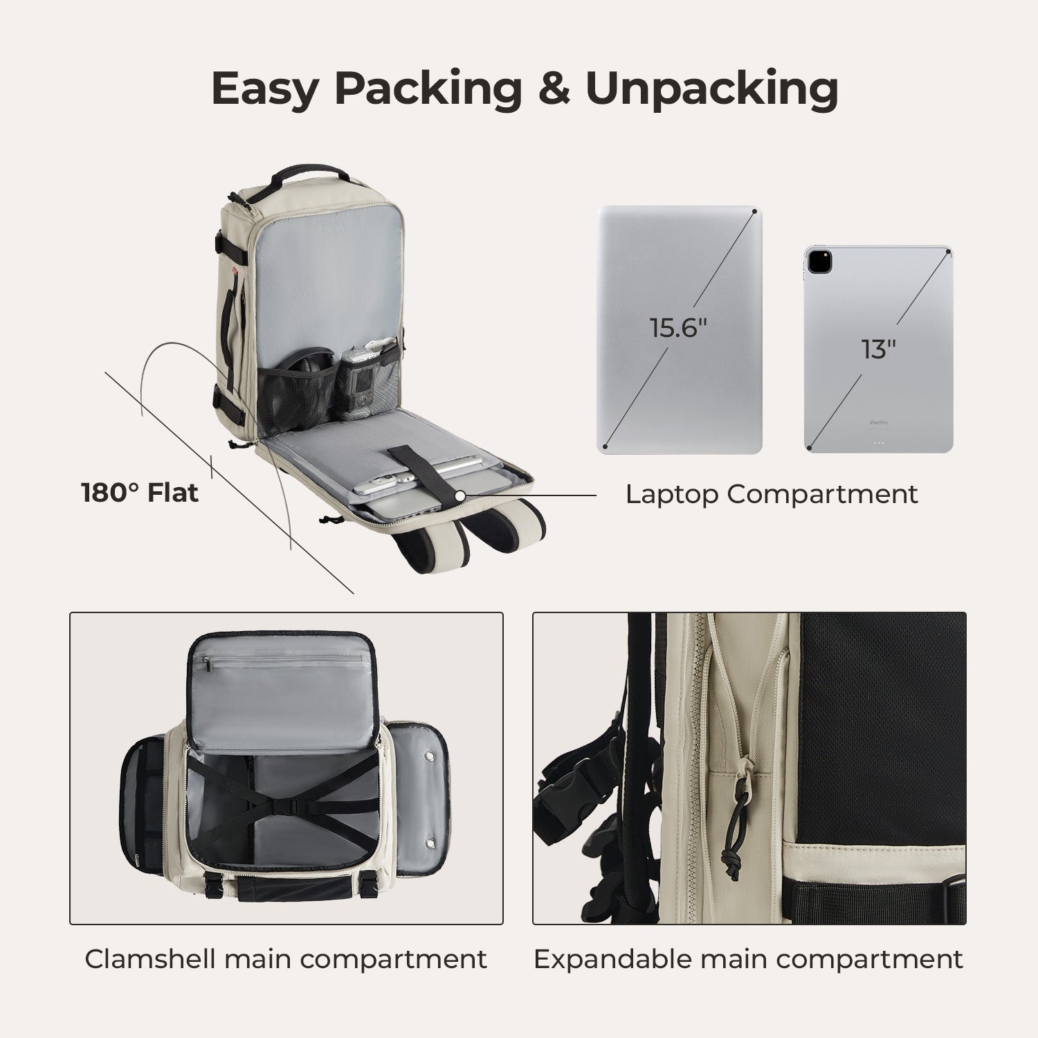 Ultimate 28L-38L Expandable Mesh Travel Backpack for Adventurers