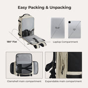Ultimate 28L-38L Expandable Mesh Travel Backpack for Adventurers