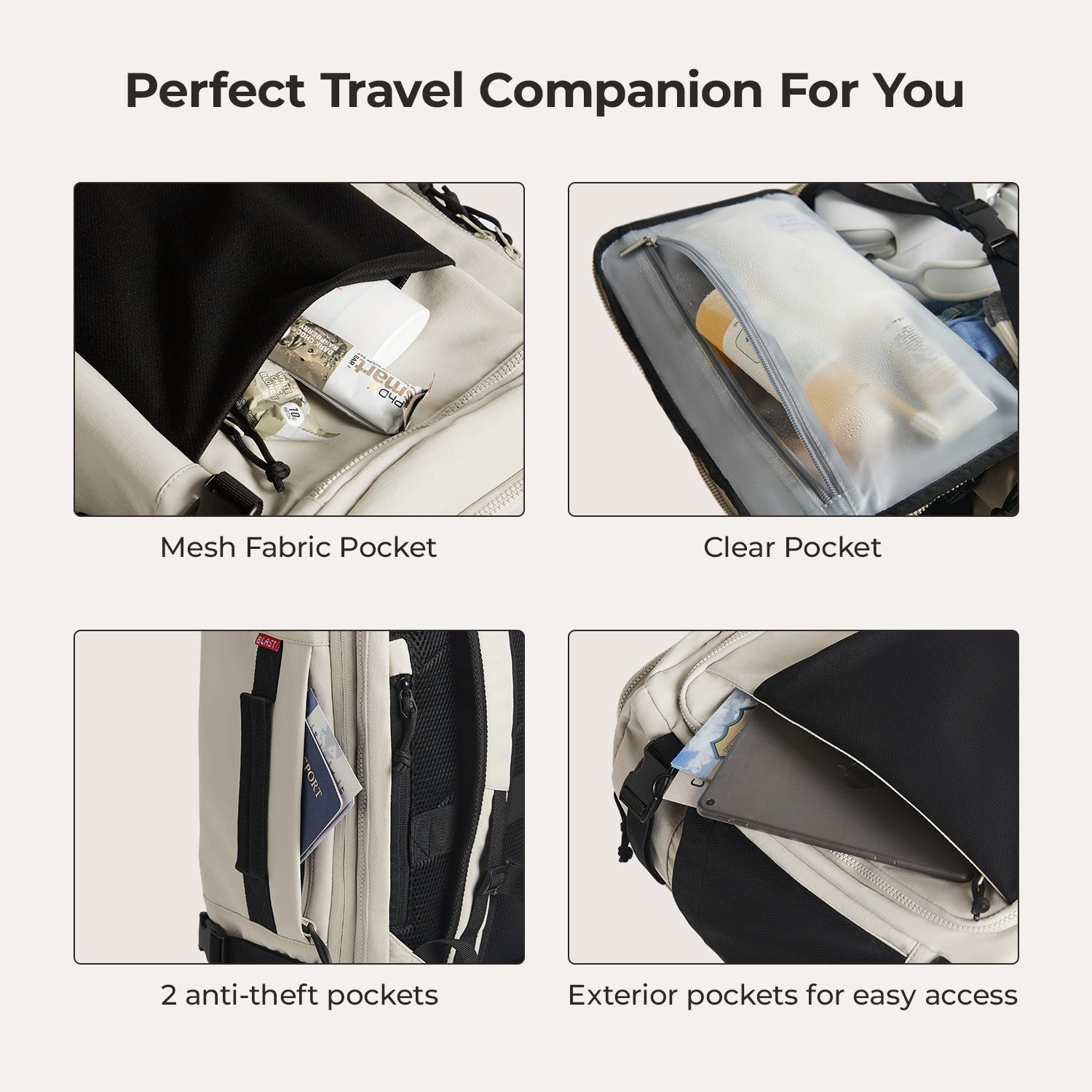 Ultimate 28L-38L Expandable Mesh Travel Backpack for Adventurers