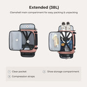 Ultimate 28L-38L Expandable Mesh Travel Backpack for Adventurers