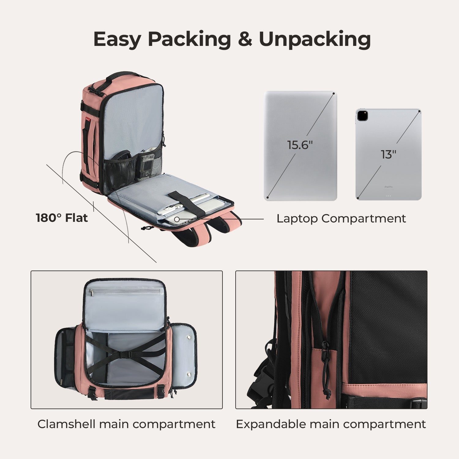 Ultimate 28L-38L Expandable Mesh Travel Backpack for Adventurers