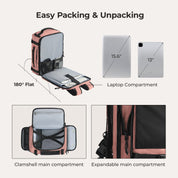 Ultimate 28L-38L Expandable Mesh Travel Backpack for Adventurers