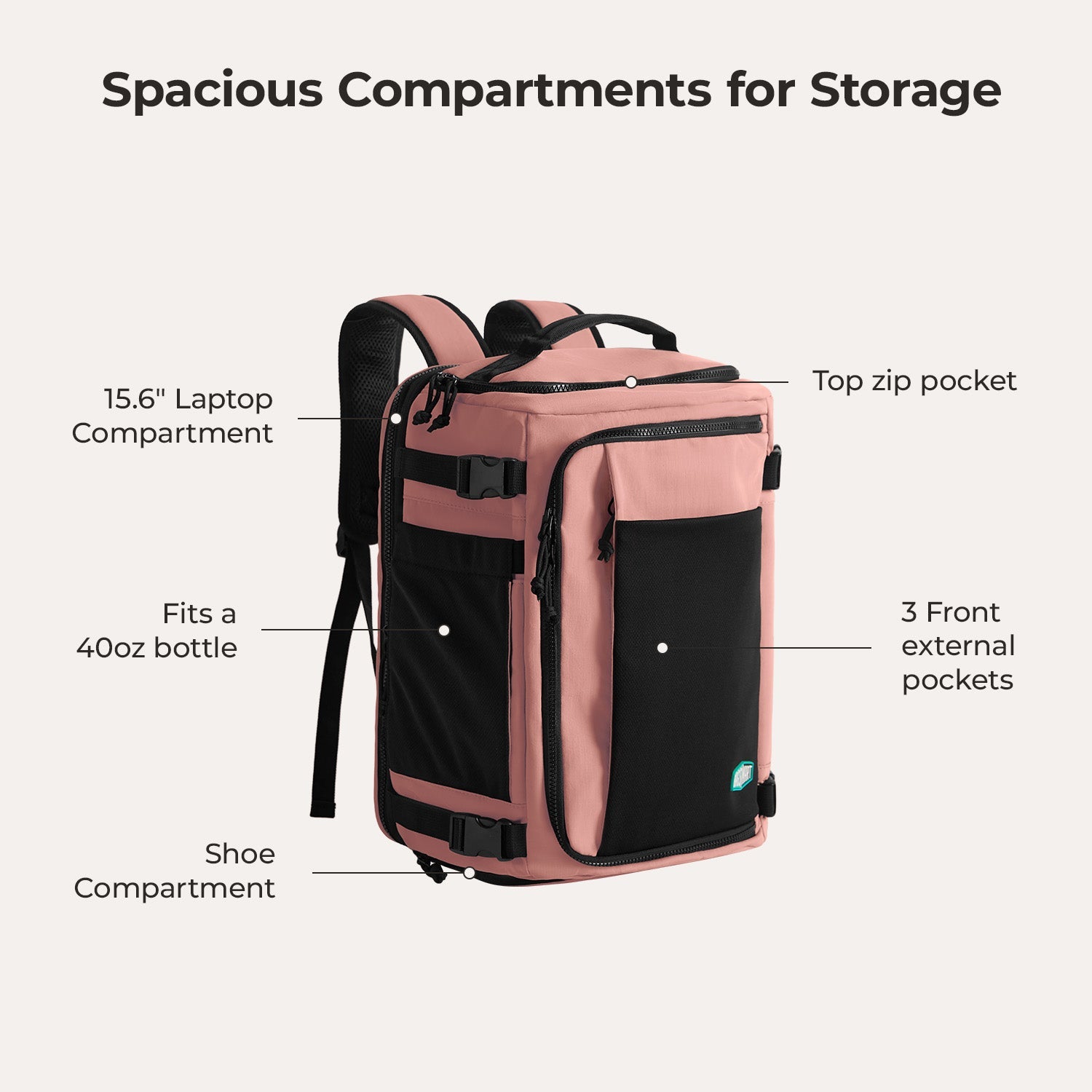 Ultimate 28L-38L Expandable Mesh Travel Backpack for Adventurers