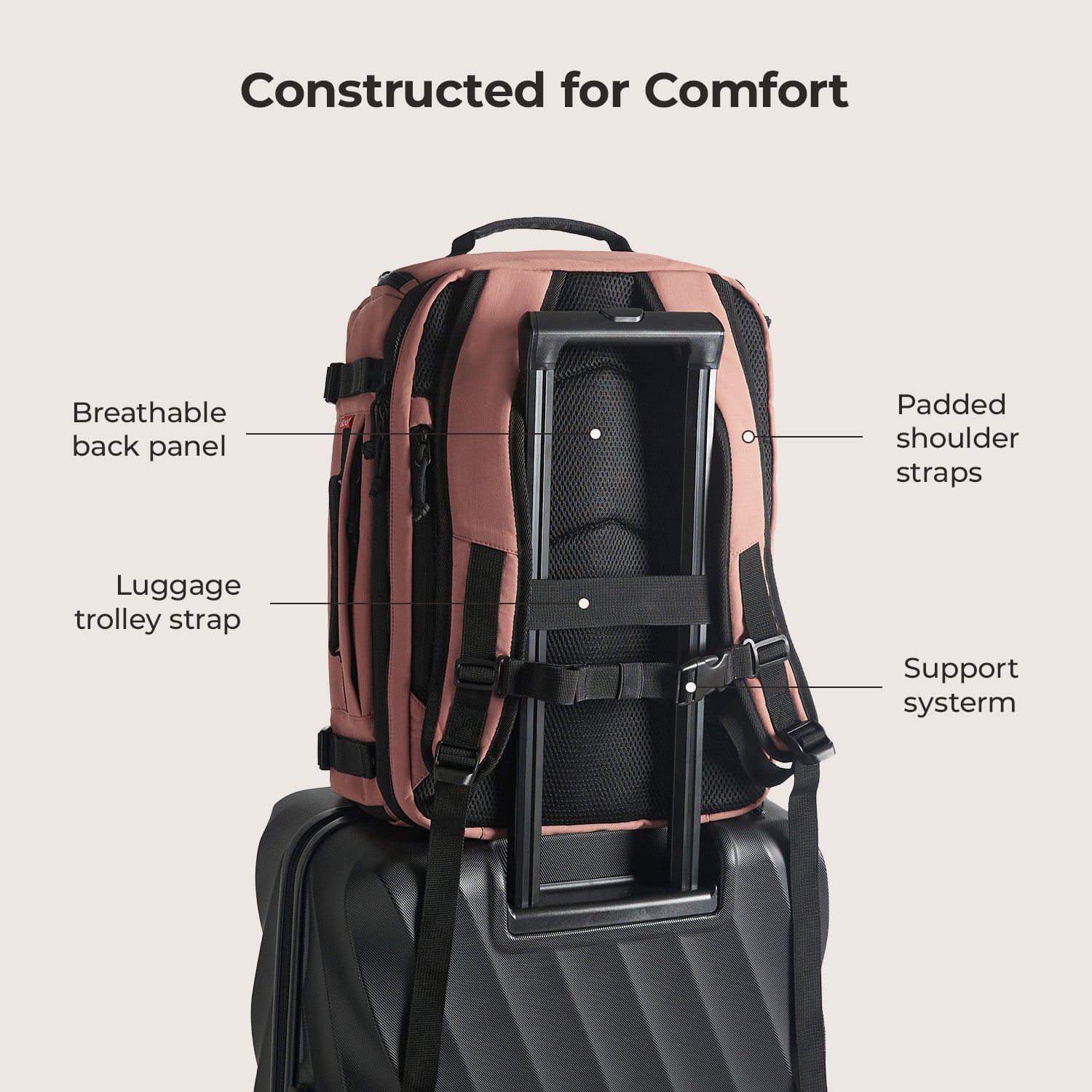 Ultimate 28L-38L Expandable Mesh Travel Backpack for Adventurers