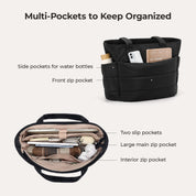 Stylish Bagsmart 20L Puffy Tote with Dedicated 15.6" Laptop Storage