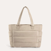 Stylish Bagsmart 20L Puffy Tote with Dedicated 15.6" Laptop Storage