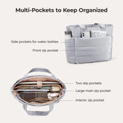 Stylish Bagsmart 20L Puffy Tote with Dedicated 15.6" Laptop Storage