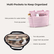 Stylish Bagsmart 20L Puffy Tote with Dedicated 15.6" Laptop Storage