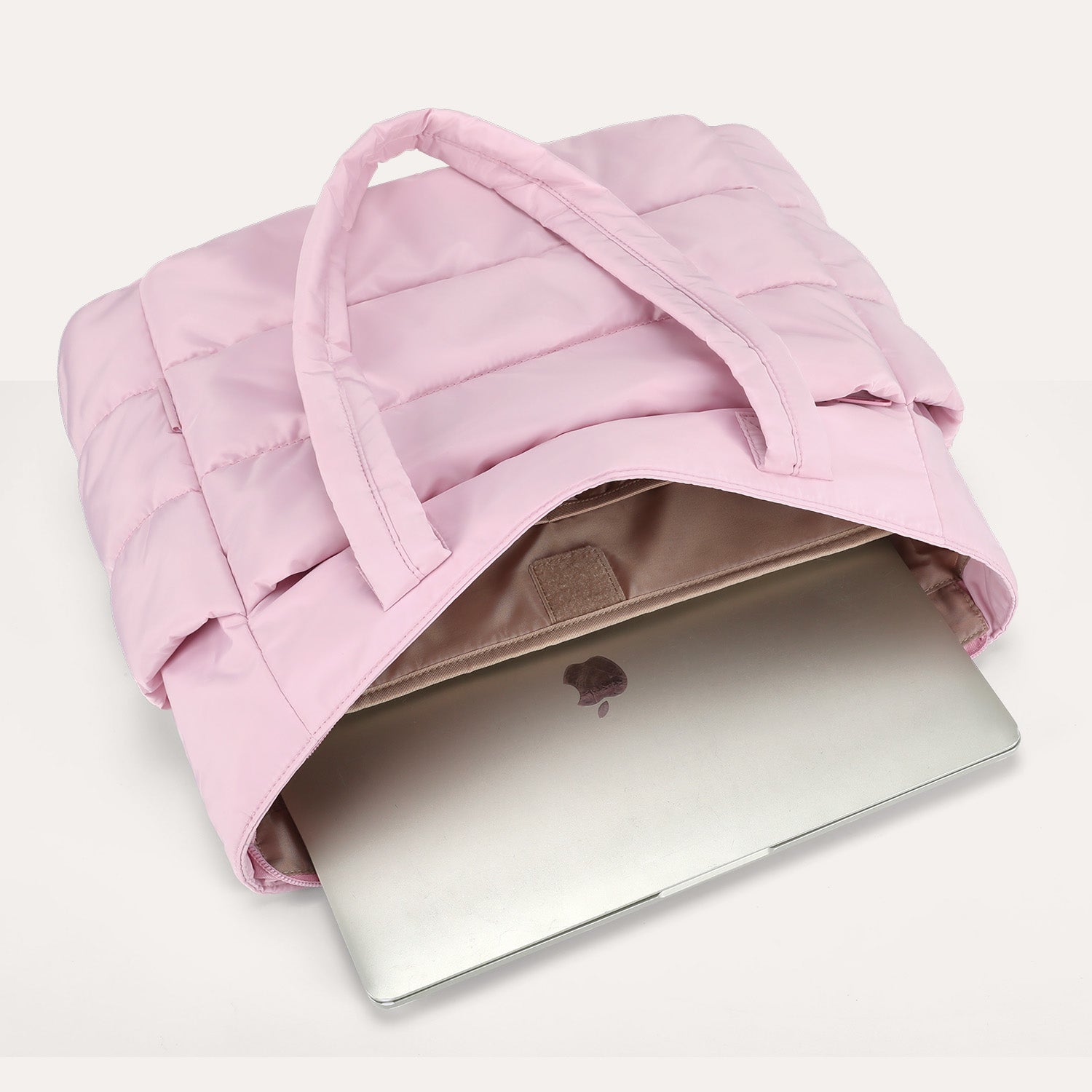 Stylish Bagsmart 20L Puffy Tote with Dedicated 15.6" Laptop Storage