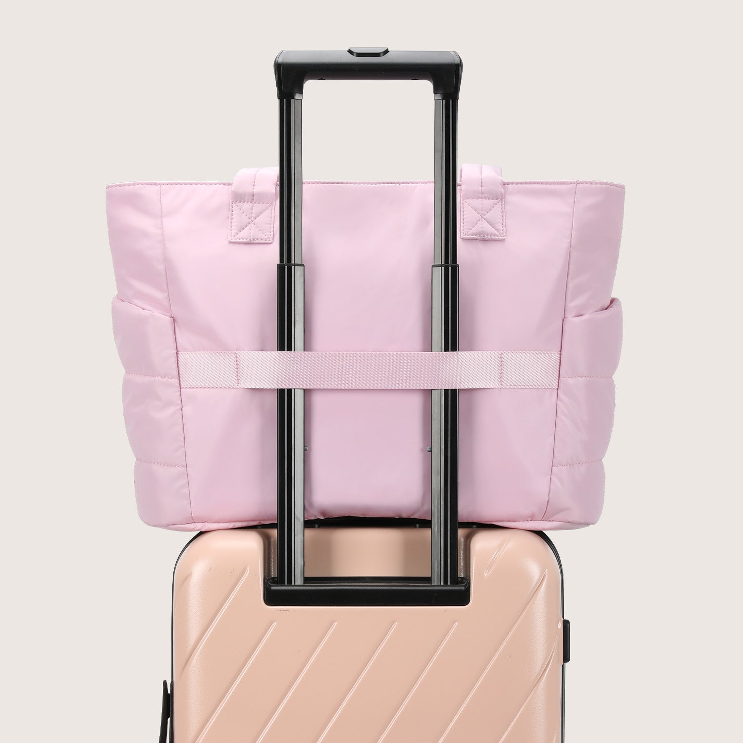 Stylish Bagsmart 20L Puffy Tote with Dedicated 15.6" Laptop Storage