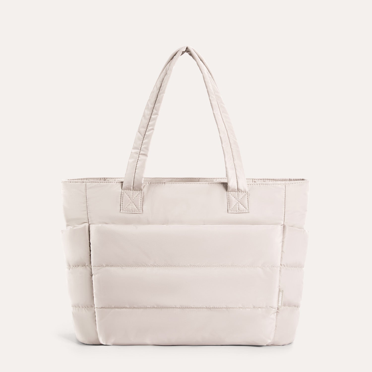 Stylish Bagsmart 20L Puffy Tote with Dedicated 15.6" Laptop Storage