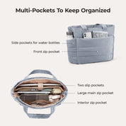 Stylish Bagsmart 20L Puffy Tote with Dedicated 15.6" Laptop Storage