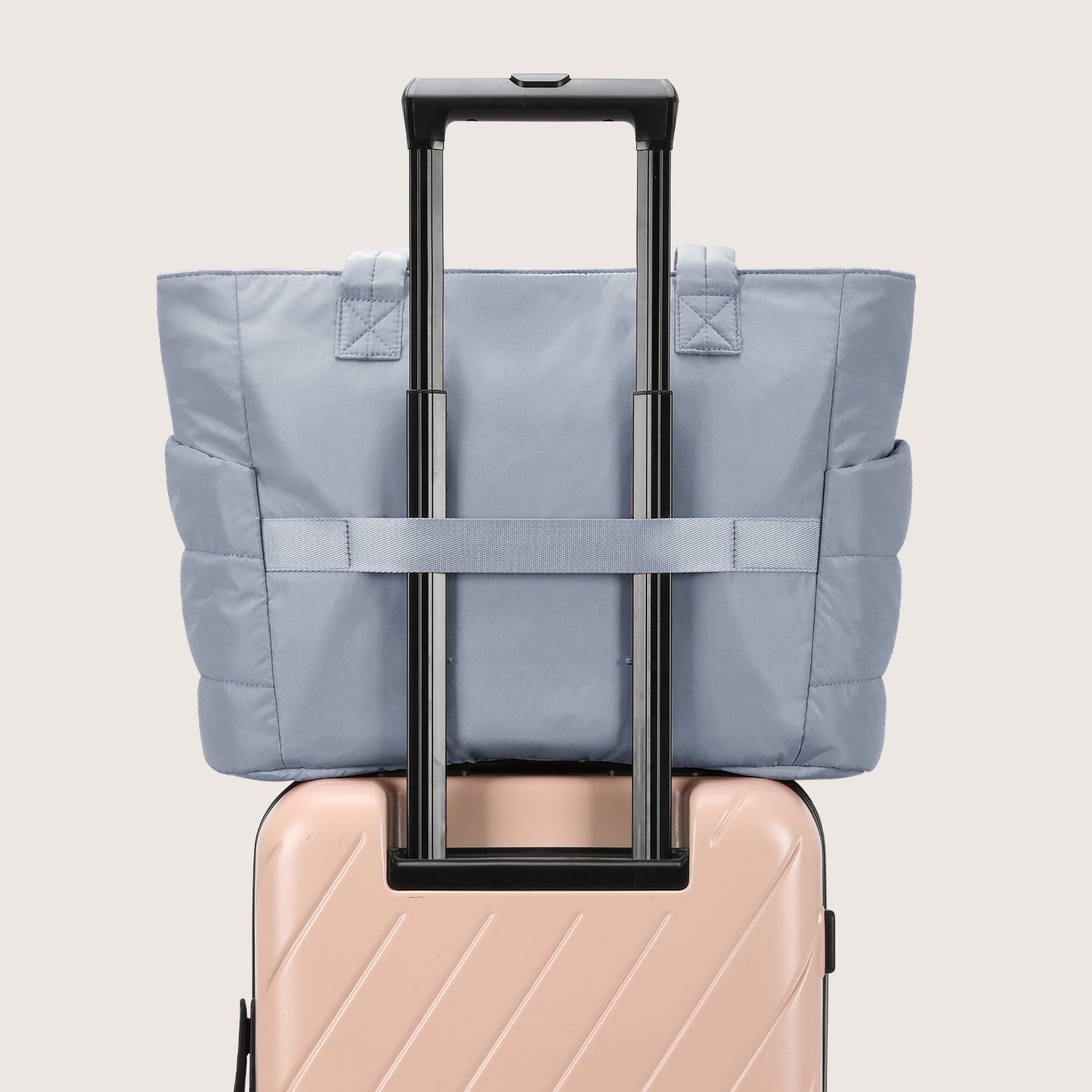Stylish Bagsmart 20L Puffy Tote with Dedicated 15.6" Laptop Storage