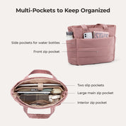 Stylish Bagsmart 20L Puffy Tote with Dedicated 15.6" Laptop Storage