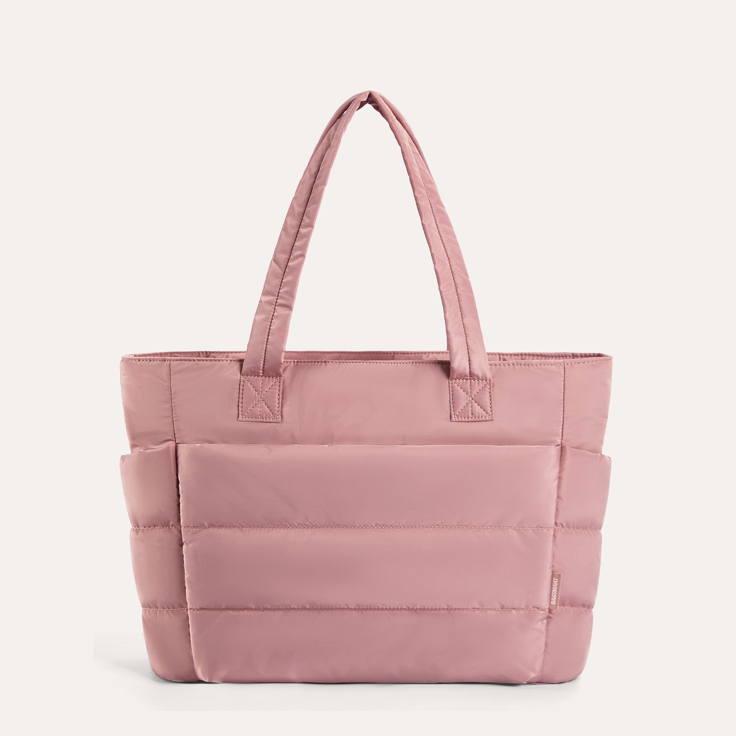 Stylish Bagsmart 20L Puffy Tote with Dedicated 15.6" Laptop Storage