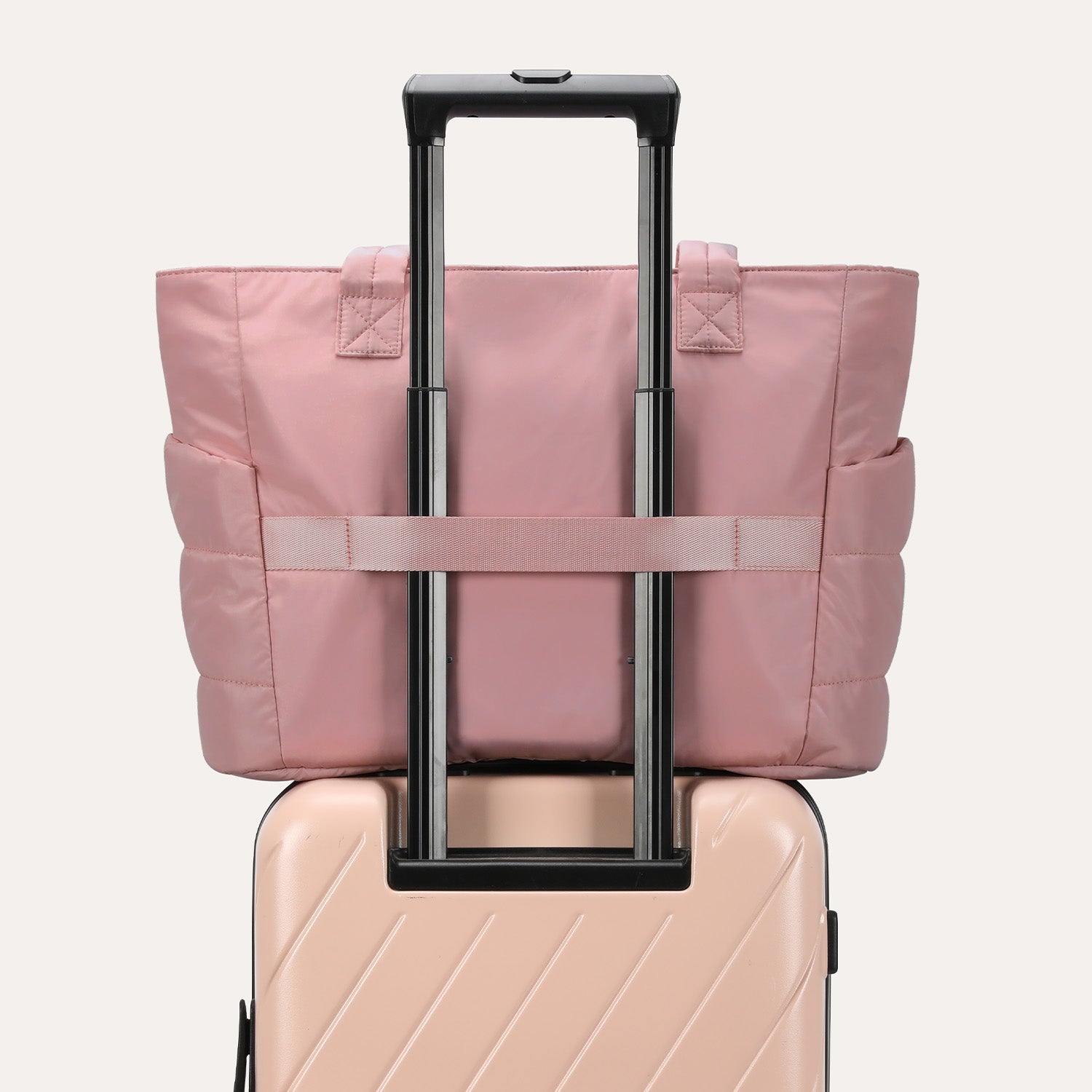 Stylish Bagsmart 20L Puffy Tote with Dedicated 15.6" Laptop Storage