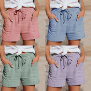 Breezy Linen Summer Shorts for Women - HEATHER Collection - Lizabella Fashion -  -  - Breezy Linen Summer Shorts for Women - HEATHER Collection - Lizabella Fashion - #tag1# - #tag2#