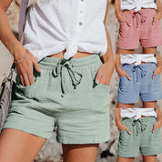 Breezy Linen Summer Shorts for Women - HEATHER Collection - Lizabella Fashion -  -  - Breezy Linen Summer Shorts for Women - HEATHER Collection - Lizabella Fashion - #tag1# - #tag2#