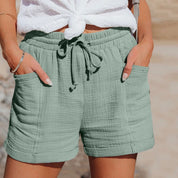 Breezy Linen Summer Shorts for Women - HEATHER Collection - Lizabella Fashion -  -  - Breezy Linen Summer Shorts for Women - HEATHER Collection - Lizabella Fashion - #tag1# - #tag2#