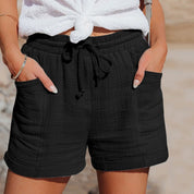 Breezy Linen Summer Shorts for Women - HEATHER Collection - Lizabella Fashion -  -  - Breezy Linen Summer Shorts for Women - HEATHER Collection - Lizabella Fashion - #tag1# - #tag2#
