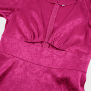 SARAH | Chic Puff Sleeve Dress for Effortless Elegance - Lizabella Fashion