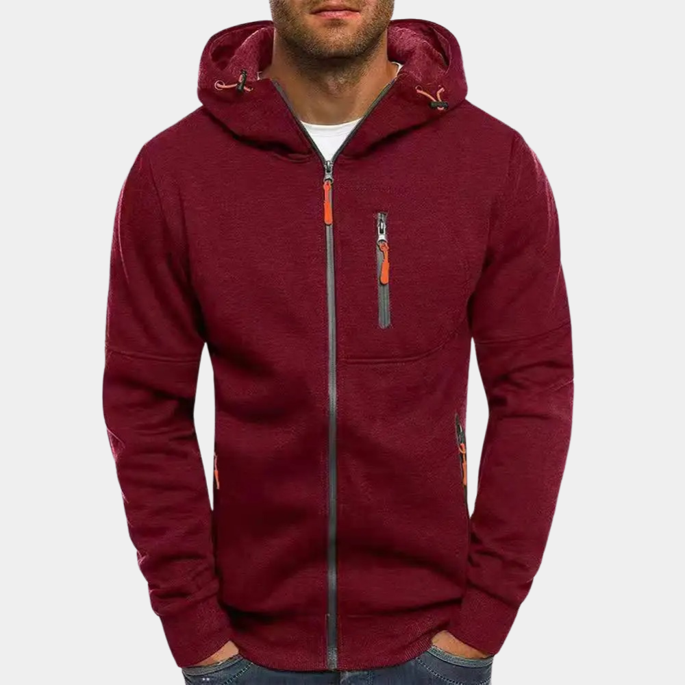 Jhonlee | Casual and Comfortable Hooded Zipper Jacket