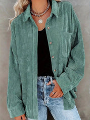 CASSIE | Corduroy Shirt - Lizabella Fashion -  -  - CASSIE | Corduroy Shirt-Lizabella Fashion - #tag1# - #tag2#