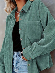 CASSIE | Corduroy Shirt - Lizabella Fashion -  -  - CASSIE | Corduroy Shirt-Lizabella Fashion - #tag1# - #tag2#