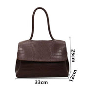 Alicia | Chic Crocodile Pattern Large Capacity Women's Crossbody Handbag