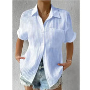 Charlotte | Stylish Short Sleeve Polo Shirt - Lizabella Fashion -  -  - Charlotte | Stylish Short Sleeve Polo Shirt - Lizabella Fashion - #tag1# - #tag2#
