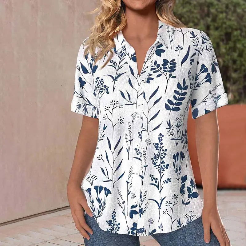 Charming Floral Print Blouse by Matilda - Perfect for Effortless Style! - Lizabella Fashion -  -  - Charming Floral Print Blouse by Matilda - Perfect for Effortless Style! - Lizabella Fashion - #tag1# - #tag2#