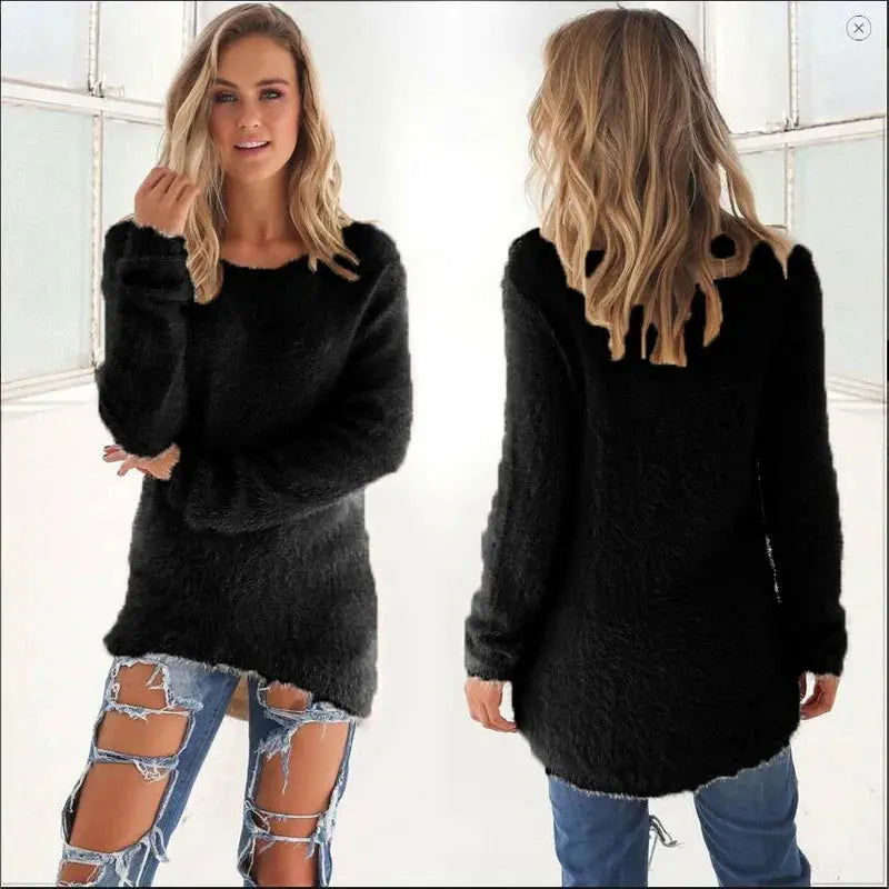 Chelsea Cozy Teddy Fleece Sweater - Lizabella Fashion -  -  - Chelsea Cozy Teddy Fleece Sweater - Lizabella Fashion - #tag1# - #tag2#