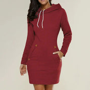 Chic BELLE Hoodie Dress for Effortless Style - Lizabella Fashion -  -  - Chic BELLE Hoodie Dress for Effortless Style - Lizabella Fashion - #tag1# - #tag2#