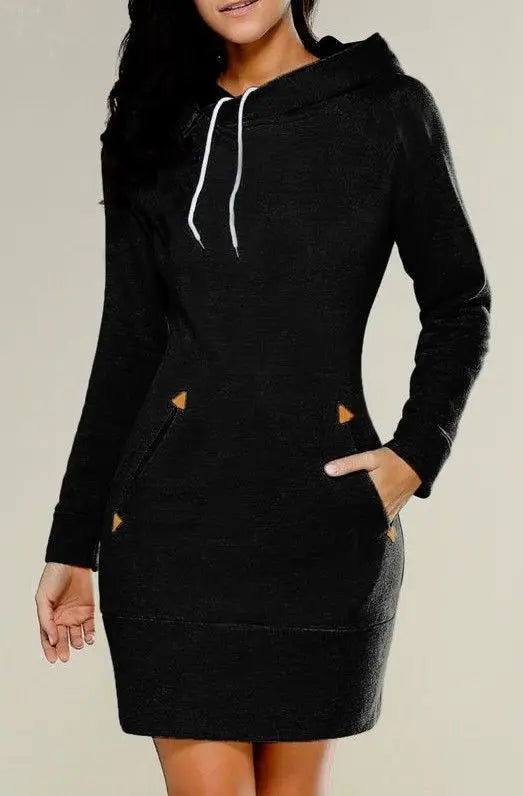 Chic BELLE Hoodie Dress for Effortless Style - Lizabella Fashion -  -  - Chic BELLE Hoodie Dress for Effortless Style - Lizabella Fashion - #tag1# - #tag2#