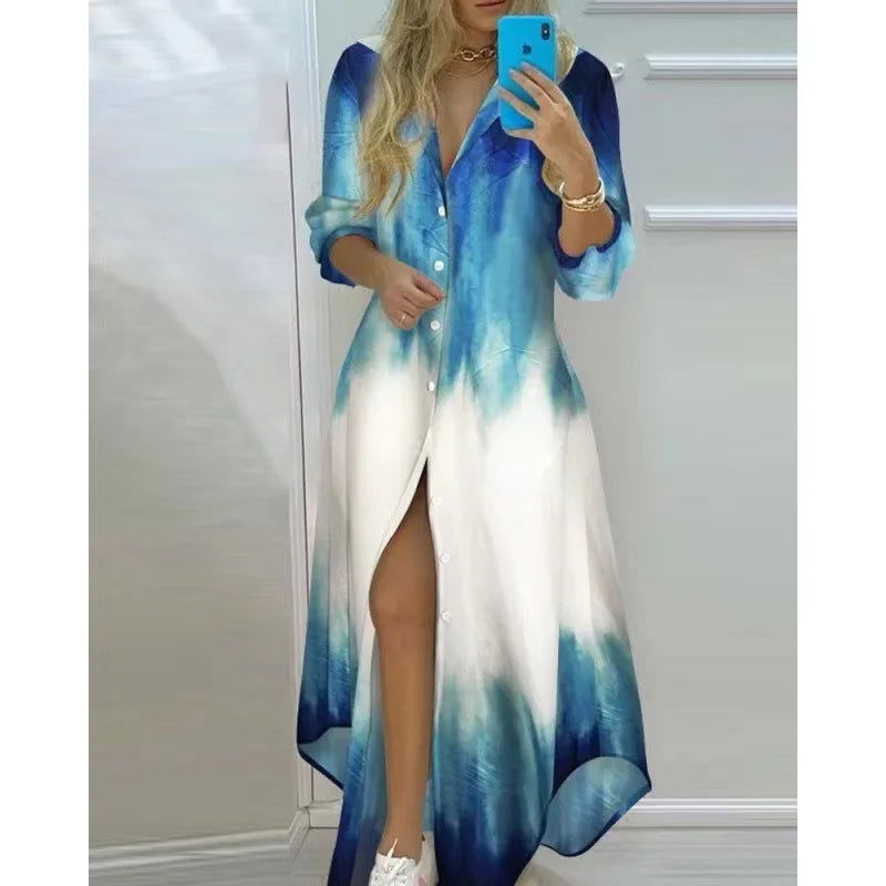 Chic Bohemian Maxi Dress for Beach Days – Vibrant Prints - Lizabella Fashion -  -  - Chic Bohemian Maxi Dress for Beach Days – Vibrant Prints - Lizabella Fashion - #tag1# - #tag2#