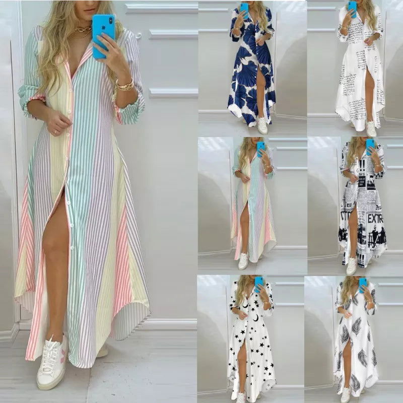 Chic Bohemian Maxi Dress for Beach Days – Vibrant Prints - Lizabella Fashion -  -  - Chic Bohemian Maxi Dress for Beach Days – Vibrant Prints - Lizabella Fashion - #tag1# - #tag2#