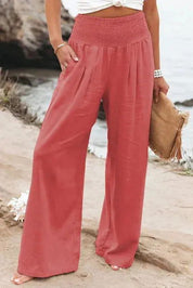 Chic High-Waisted Loose Fit Trousers by MAYA - Lizabella Fashion -  -  - Chic High-Waisted Loose Fit Trousers by MAYA - Lizabella Fashion - #tag1# - #tag2#