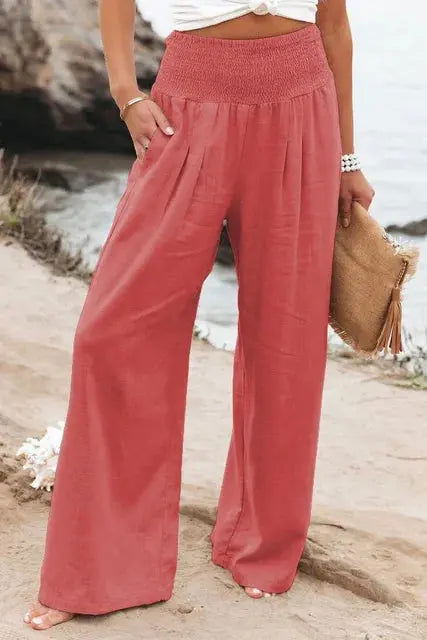 Chic High-Waisted Loose Fit Trousers by MAYA - Lizabella Fashion -  -  - Chic High-Waisted Loose Fit Trousers by MAYA - Lizabella Fashion - #tag1# - #tag2#