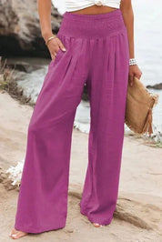 Chic High-Waisted Loose Fit Trousers by MAYA - Lizabella Fashion -  -  - Chic High-Waisted Loose Fit Trousers by MAYA - Lizabella Fashion - #tag1# - #tag2#