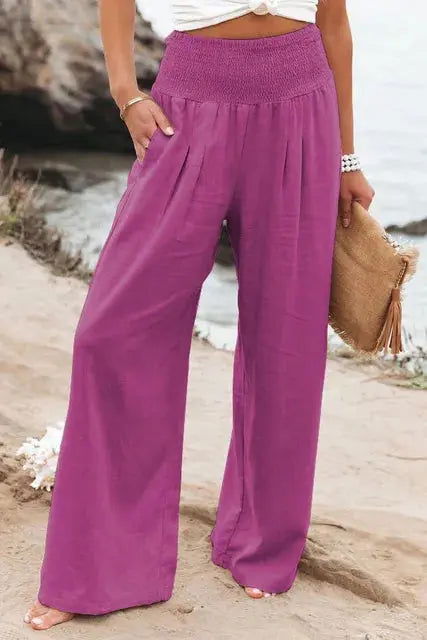 Chic High-Waisted Loose Fit Trousers by MAYA - Lizabella Fashion -  -  - Chic High-Waisted Loose Fit Trousers by MAYA - Lizabella Fashion - #tag1# - #tag2#