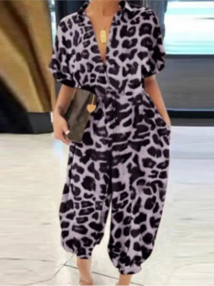 Chic V-Neck Jumpsuit - OLIVIA Collection - Lizabella Fashion -  -  - Chic V-Neck Jumpsuit - OLIVIA Collection - Lizabella Fashion - #tag1# - #tag2#