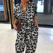 Chic V-Neck Jumpsuit - OLIVIA Collection - Lizabella Fashion -  -  - Chic V-Neck Jumpsuit - OLIVIA Collection - Lizabella Fashion - #tag1# - #tag2#