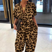 Chic V-Neck Jumpsuit - OLIVIA Collection - Lizabella Fashion -  -  - Chic V-Neck Jumpsuit - OLIVIA Collection - Lizabella Fashion - #tag1# - #tag2#