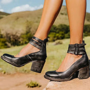Chic Vintage-Inspired Heeled Sandals by SINA - Lizabella Fashion -  -  - Chic Vintage-Inspired Heeled Sandals by SINA - Lizabella Fashion - #tag1# - #tag2#
