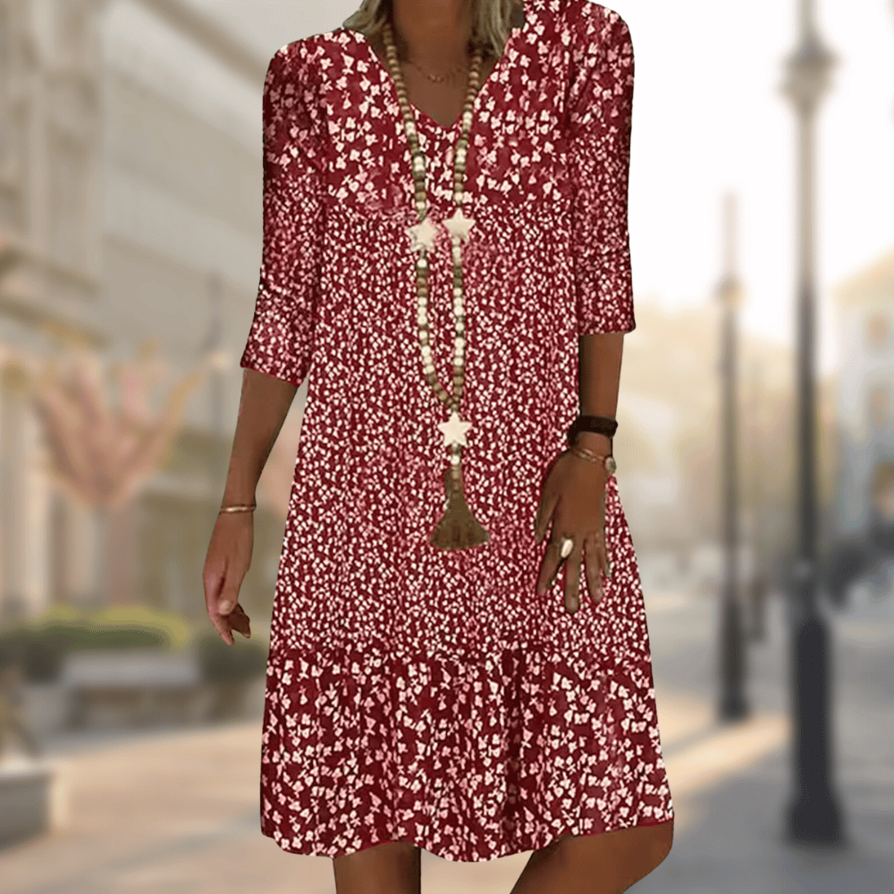 Ava | Floral Day Dress – Effortless Elegance for Your Everyday Look