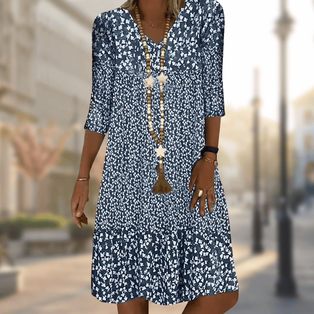 Ava | Floral Day Dress – Effortless Elegance for Your Everyday Look
