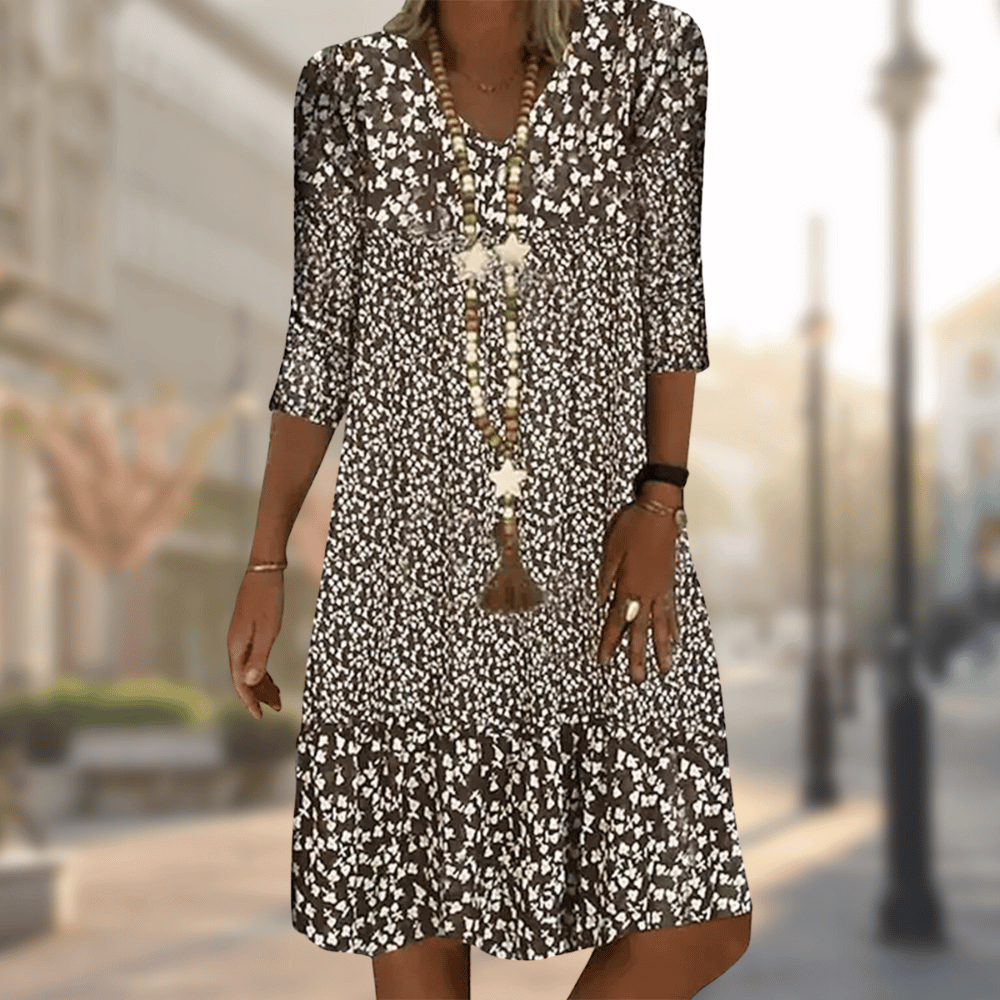 Ava | Floral Day Dress – Effortless Elegance for Your Everyday Look