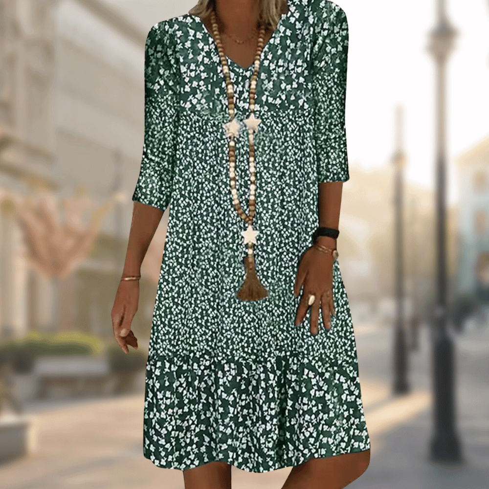 Ava | Floral Day Dress – Effortless Elegance for Your Everyday Look