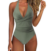 Jade | Halter One-Piece – Elevate Your Swim Style