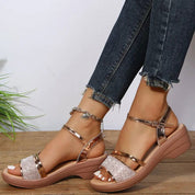 Elegant Silver Sandals for Women - ROSA Collection - Lizabella Fashion -  -  - Elegant Silver Sandals for Women - ROSA Collection - Lizabella Fashion - #tag1# - #tag2#